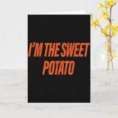Im The Sweet Potato Im The Rude Potato Couple Matc カード (黄色い花)