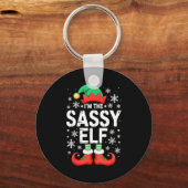 I'm The Sy Elf Shirt Family Matching Christmas Cos キーホルダー (正面)