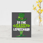 I'm The Sy Leprechaun Matching St Patrick's Day Co カード (黄色い花)