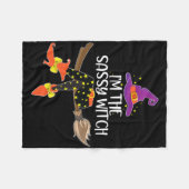 Im The Sy Witch Halloween Matching Group Costume  フリースブランケット (正面(横))