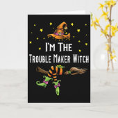 Im The Trouble Maker Witch Halloween Matching Grou カード (黄色い花)