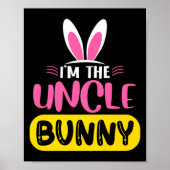 Im The Uncle Bunny Rabbit Ears Egg Funny Easter D  ポスター (正面)