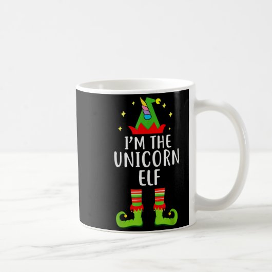 I'm The Unicorn Elf Matching Family Group Christma コーヒーマグカップ (右)