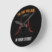 I'M THE VILLAIN IN YOUR STORY ラウンド壁時計 (傾斜)