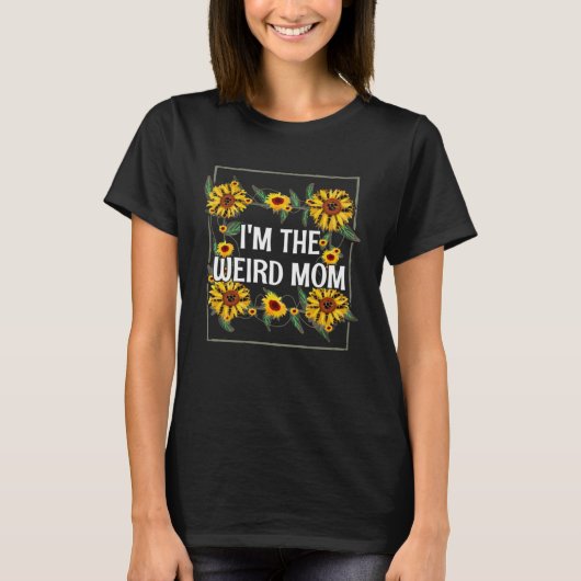 Im The Weird Mom Mother s Day Baseball Player Pare Tシャツ (正面)