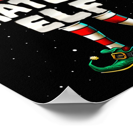 I'm The Whatever Elf Family Matching Group Christm ポスター (角)