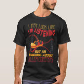I'm Thinking About Roller Coasters Carnival Amusem Tシャツ (正面)