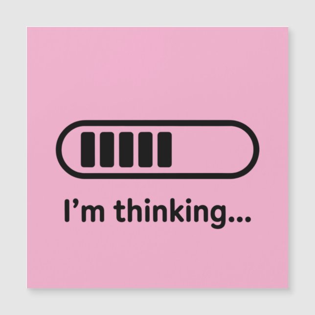 I'm Thinking... Loading Progress Bar Pink Minimali (正面)