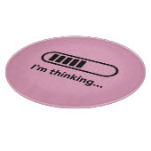 I'm Thinking... Loading Progress Bar Pink Minimali カッティングボード (角)
