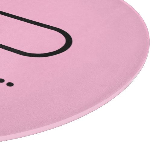 I'm Thinking... Loading Progress Bar Pink Minimali カッティングボード (角)