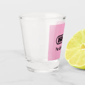 I'm Thinking... Loading Progress Bar Pink Minimali ショットグラス (左)