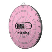 I'm Thinking... Loading Progress Bar Pink Minimali ダーツボード (正面右)
