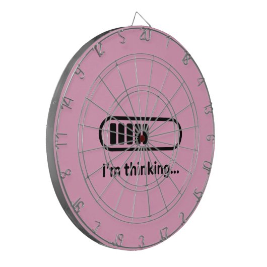 I'm Thinking... Loading Progress Bar Pink Minimali ダーツボード (正面左)