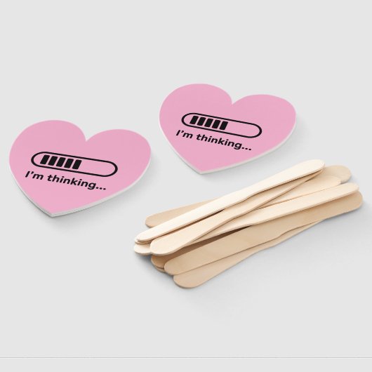 I'm Thinking... Loading Progress Bar Pink Minimali ハンドファン (組立なし)