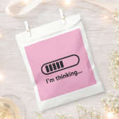 I'm Thinking... Loading Progress Bar Pink Minimali フェイバーバッグ (クリップ留めされた状態)