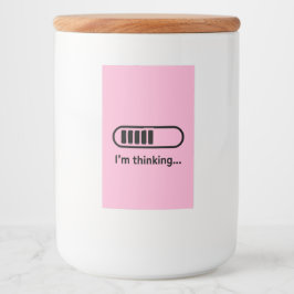 I'm Thinking... Loading Progress Bar Pink Minimali フードラベル