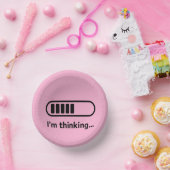 I'm Thinking... Loading Progress Bar Pink Minimali ペーパーボウル (パーティー)