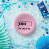 I'm Thinking... Loading Progress Bar Pink Minimali ペーパーボウル (パーティー)