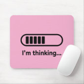 I'm Thinking... Loading Progress Bar Pink Minimali マウスパッド (マウス)