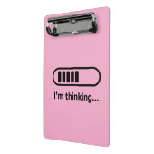 I'm Thinking... Loading Progress Bar Pink Minimali ミニクリップボード (アングル2)