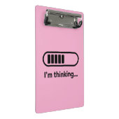 I'm Thinking... Loading Progress Bar Pink Minimali ミニクリップボード (アングル)