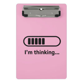 I'm Thinking... Loading Progress Bar Pink Minimali ミニクリップボード