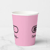 I'm Thinking... Loading Progress Bar Pink Minimali 紙コップ (右)