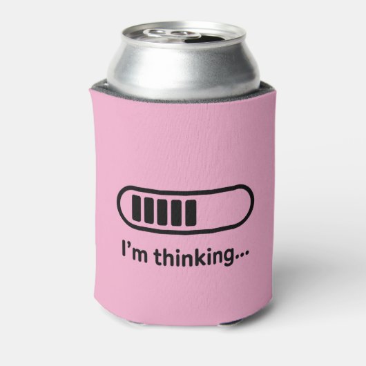 I'm Thinking... Loading Progress Bar Pink Minimali 缶クーラー (缶裏面)