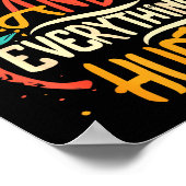 I'm Tired And Everything Hurts Funny Quote Workout ポスター (角)