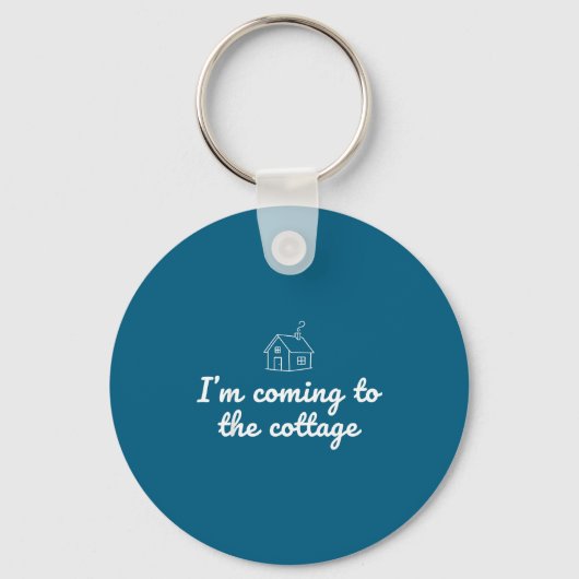I'm To Coming Cottage Cozy Quote キーホルダー (正面)