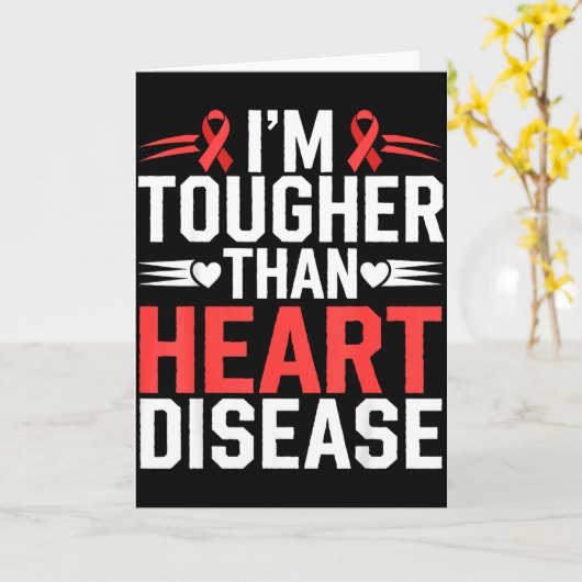 Im Tougher Than Heart Disease _1  カード (黄色い花)