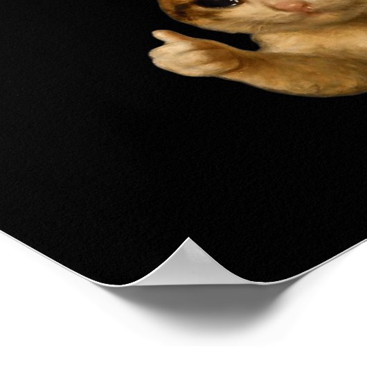 I'm Trying My Funny Crying Cat Meme Men Women Kids ポスター (角)