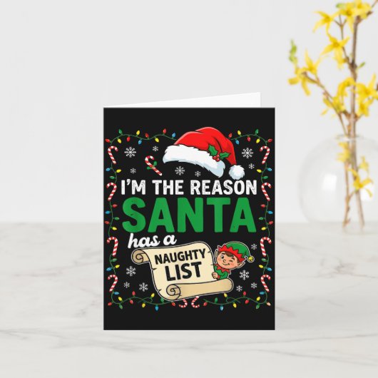 I'm Trying To Feel Merry And Bright Xmas Matching  カード (黄色い花)