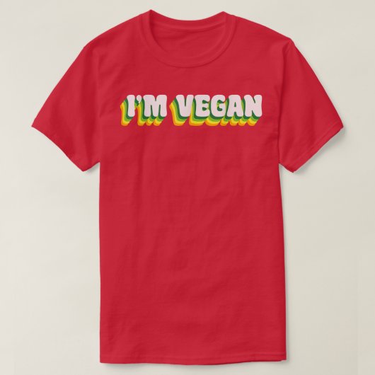 I'm Vegan World Vegetarian Day Veggies Plant Based Tシャツ (デザイン正面)