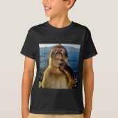 I'm Wait Goated Thinking Monkey Meme Tシャツ (正面)