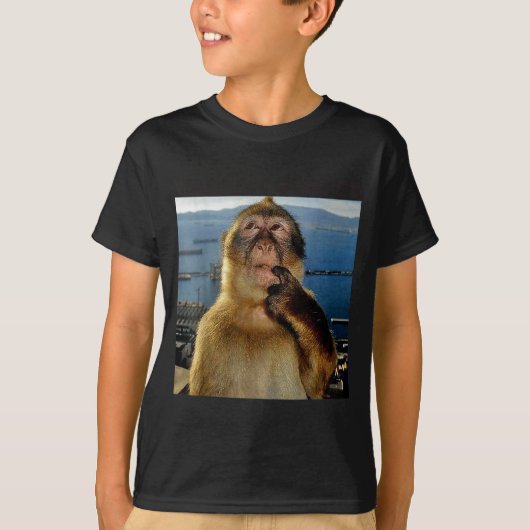 I'm Wait Goated Thinking Monkey Meme Tシャツ (正面)