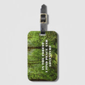 Im Wald finde ich Ruhe und Abenteuer ラゲッジタグ (正面縦)