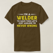 Im Welder To Time救でWelding Saを想定 Tシャツ (デザイン正面)