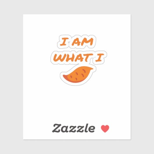 Im What I Yam Playful Pun Mood シール (シート)