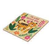 I'm Wild About You Cute Tiger Valentine's Day  タイル (側面)