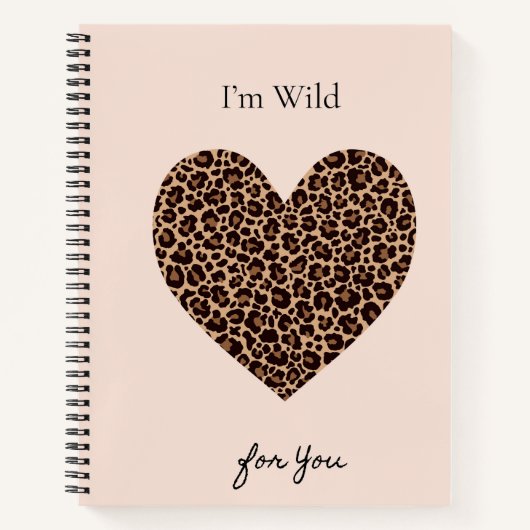 I'm Wild for You Valentine's Day Card ノートブック (正面)