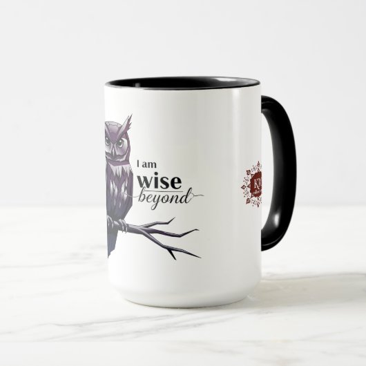 I'm Wise” Motivational Mug – Sip with Self-Knowled マグカップ (正面右)