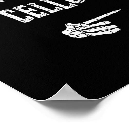 I'm With Cello Halloween Costume Funny Couples Mat ポスター (角)