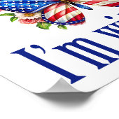 I'm With Her Cute Kamala Harris Butterfly ポスター (角)