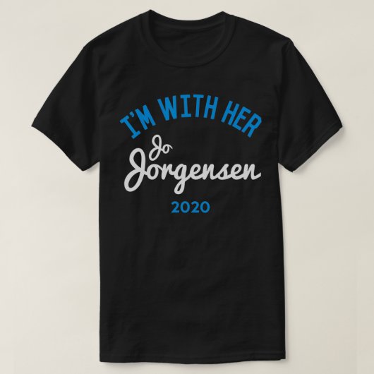 I'm With Her Jo Jorgensen Libertarian for Presiden Tシャツ (デザイン正面)
