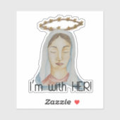 I'm with Her - Mary, Undoer of Knots Sticker シール (シート)