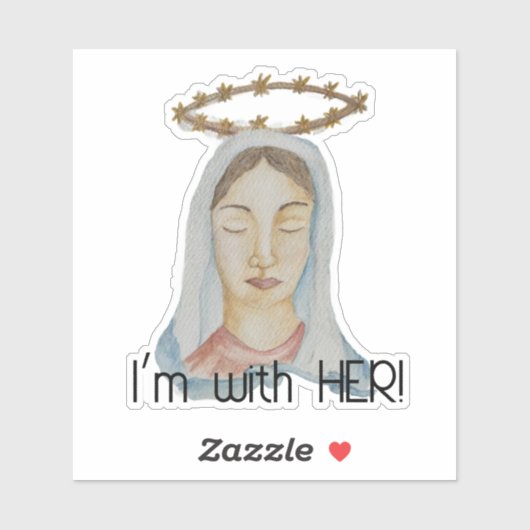 I'm with Her - Mary, Undoer of Knots Sticker シール (シート)