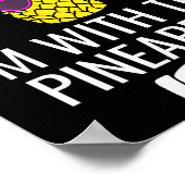 I'm With Ne Shirt Funny Ne Halloween Costume ポスター (角)