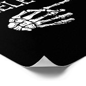 I'm With Skeleton Funny Couples Matching Halloween ポスター (角)