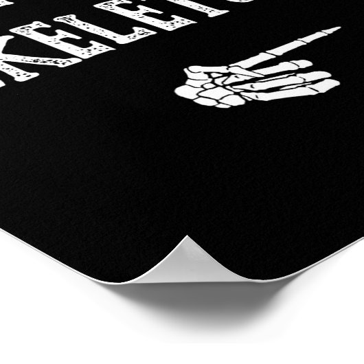 I'm With Skeleton Halloween Costume Funny Couples  ポスター (角)